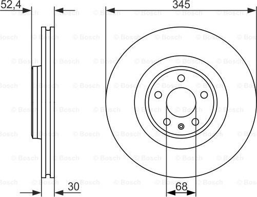 BOSCH 0 986 479 747 - Гальмівний диск autozip.com.ua