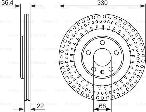 BOSCH 0 986 479 750 - Гальмівний диск autozip.com.ua