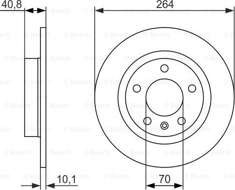 BOSCH 0 986 479 715 - Гальмівний диск autozip.com.ua