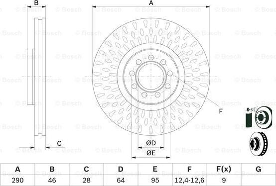 BOSCH 0 986 479 718 - Гальмівний диск autozip.com.ua