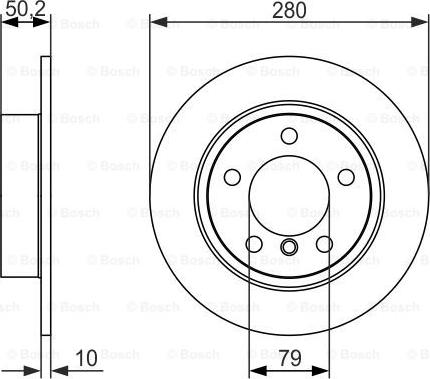 BOSCH 0 986 479 728 - Гальмівний диск autozip.com.ua