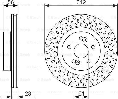 BOSCH 0 986 479 723 - Гальмівний диск autozip.com.ua