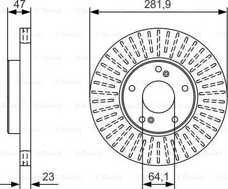 BOSCH 0 986 479 A99 - Гальмівний диск autozip.com.ua