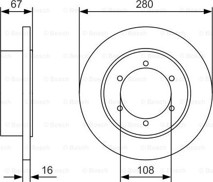 BOSCH 0 986 479 A94 - Гальмівний диск autozip.com.ua