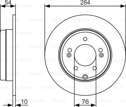 BOSCH 0 986 479 A45 - Диск гальмівний autozip.com.ua