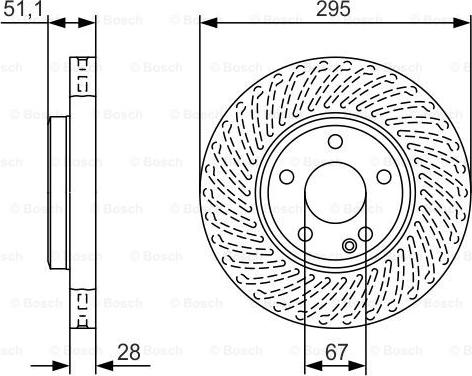 BOSCH 0 986 479 A58 - Гальмівний диск autozip.com.ua