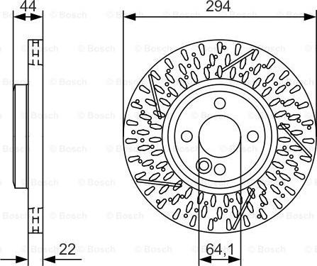 BOSCH 0 986 479 A69 - Гальмівний диск autozip.com.ua