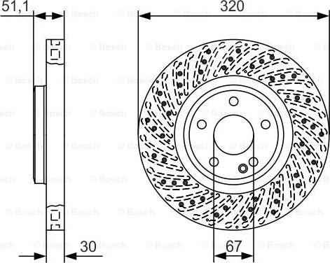 BOSCH 0 986 479 A60 - Гальмівний диск autozip.com.ua