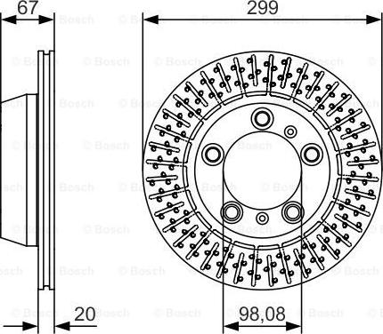 BOSCH 0 986 479 A09 - Гальмівний диск autozip.com.ua