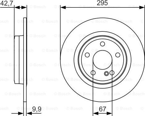 BOSCH 0 986 479 A04 - Гальмівний диск autozip.com.ua