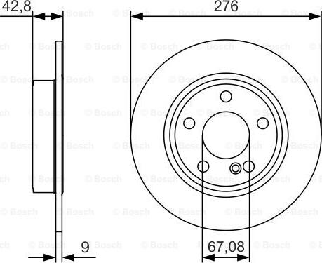 BOSCH 0 986 479 A03 - Гальмівний диск autozip.com.ua