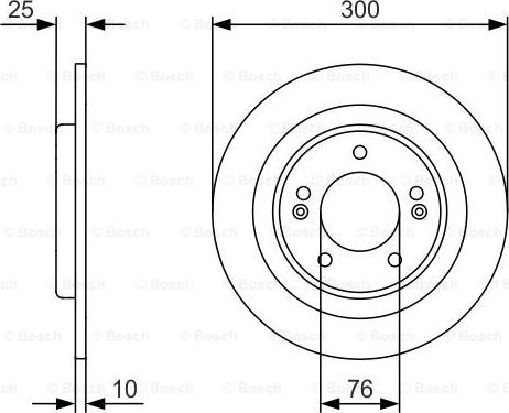 BOSCH 0 986 479 A14 - Гальмівний диск autozip.com.ua