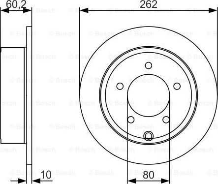 BOSCH 0 986 479 A39 - Гальмівний диск autozip.com.ua
