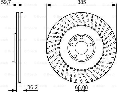 BOSCH 0 986 479 A31 - Гальмівний диск autozip.com.ua