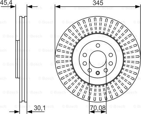 BOSCH 0 986 479 A24 - Гальмівний диск autozip.com.ua