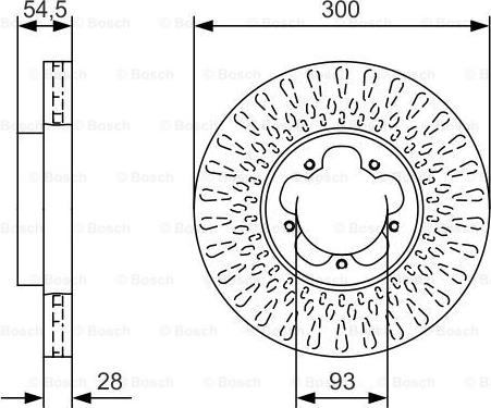 BOSCH 0 986 479 B11 - Гальмівний диск autozip.com.ua