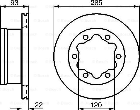 BOSCH 0 986 479 B38 - Гальмівний диск autozip.com.ua