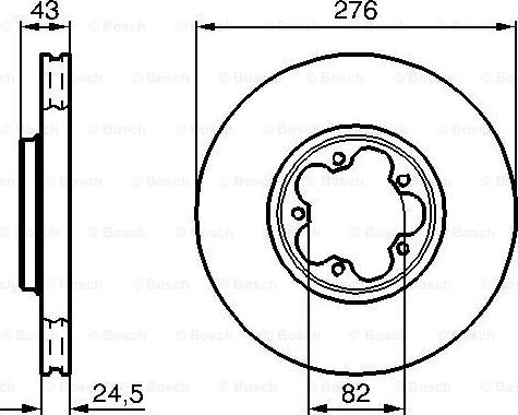 BOSCH 0 986 479 B28 - Гальмівний диск autozip.com.ua