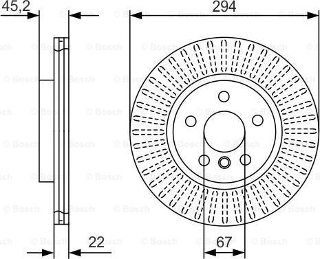 BOSCH 0 986 479 C91 - Гальмівний диск autozip.com.ua