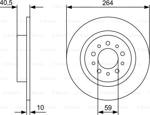 BOSCH 0 986 479 C98 - Гальмівний диск autozip.com.ua