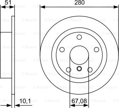 BOSCH 0 986 479 C92 - Гальмівний диск autozip.com.ua