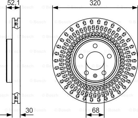 BOSCH 0 986 479 C49 - Гальмівний диск autozip.com.ua