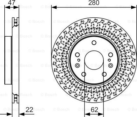 BOSCH 0 986 479 C40 - Гальмівний диск autozip.com.ua