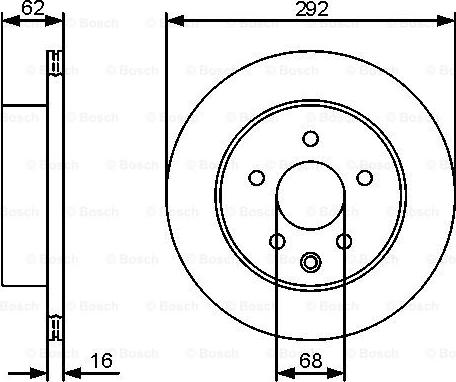 BOSCH 0 986 479 C12 - Гальмівний диск autozip.com.ua