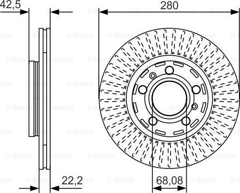 BOSCH 0 986 479 C89 - Гальмівний диск autozip.com.ua