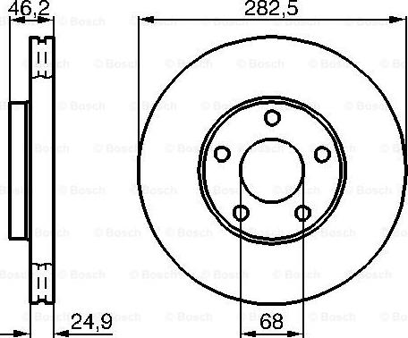 BOSCH 0 986 479 C81 - Гальмівний диск autozip.com.ua