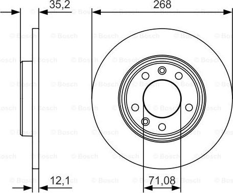 BOSCH 0 986 479 C24 - Гальмівний диск autozip.com.ua