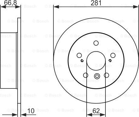 BOSCH 0 986 479 C21 - Гальмівний диск autozip.com.ua