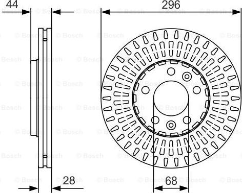 BOSCH 0 986 479 D30 - Гальмівний диск autozip.com.ua