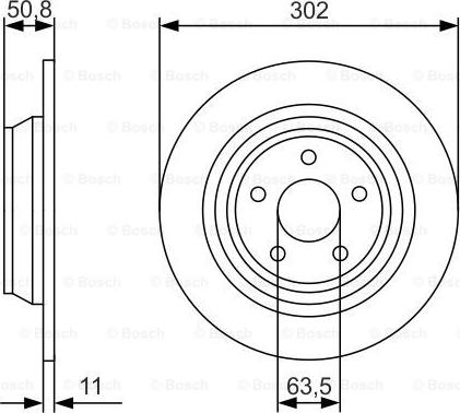 BOSCH 0 986 479 D37 - Гальмівний диск autozip.com.ua