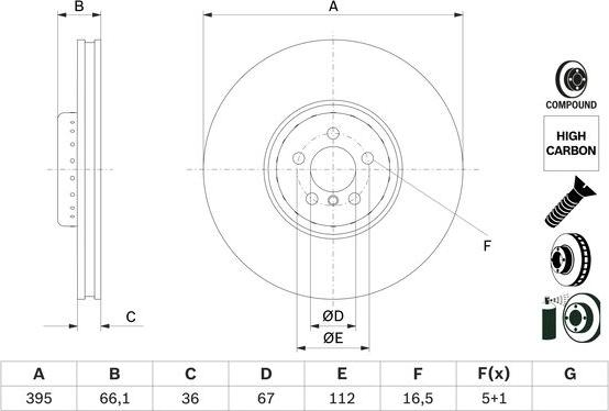 BOSCH 0 986 479 H13 - Гальмівний диск autozip.com.ua