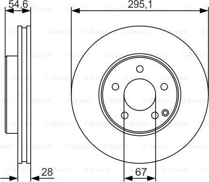 BOSCH 0 986 479 R99 - Гальмівний диск autozip.com.ua