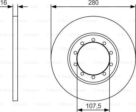 BOSCH 0 986 479 R92 - Гальмівний диск autozip.com.ua