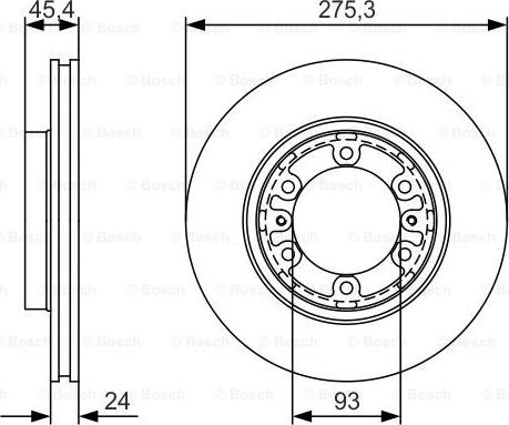 BOSCH 0 986 479 R40 - Гальмівний диск autozip.com.ua