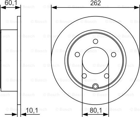 BOSCH 0 986 479 R05 - Гальмівний диск autozip.com.ua