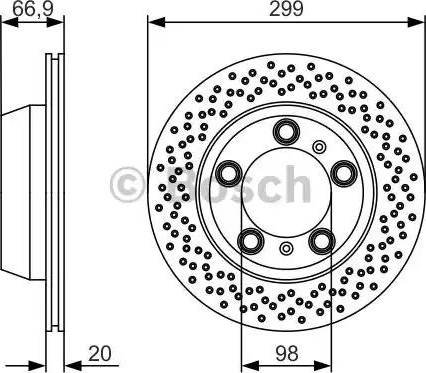 BOSCH 0 986 479 R11 - Гальмівний диск autozip.com.ua