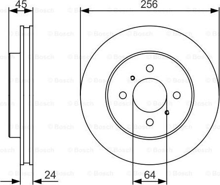 BOSCH 0 986 479 R18 - Гальмівний диск autozip.com.ua