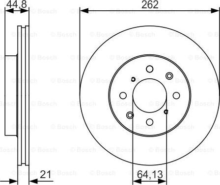 BOSCH 0 986 479 R80 - Гальмівний диск autozip.com.ua