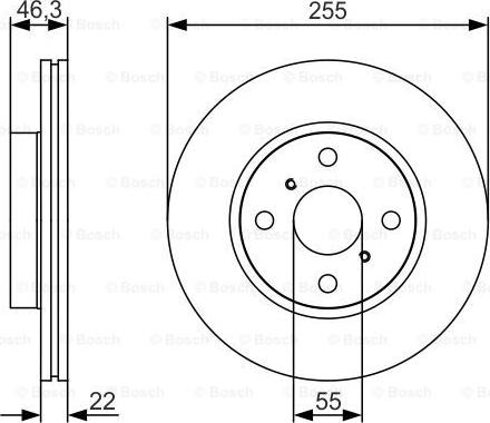 BOSCH 0 986 479 R88 - Гальмівний диск autozip.com.ua