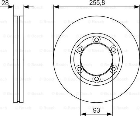 BOSCH 0 986 479 R37 - Гальмівний диск autozip.com.ua