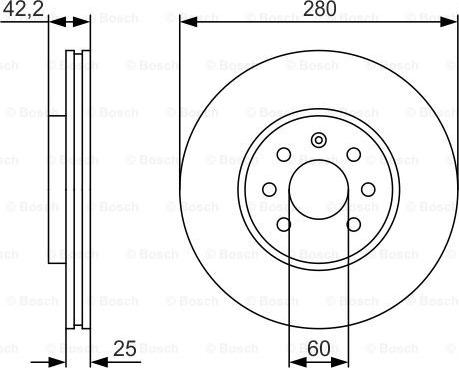 BOSCH 0 986 479 S55 - Гальмівний диск autozip.com.ua