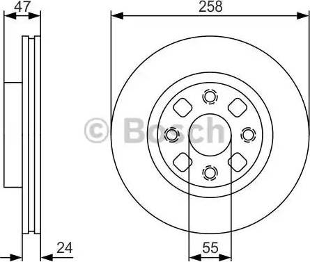 BOSCH 0 986 479 S56 - Гальмівний диск autozip.com.ua