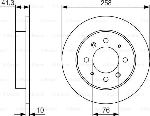 BOSCH 0 986 479 S57 - Гальмівний диск autozip.com.ua