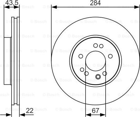 BOSCH 0 986 479 S15 - Гальмівний диск autozip.com.ua