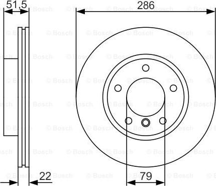 BOSCH 0 986 479 S10 - Гальмівний диск autozip.com.ua