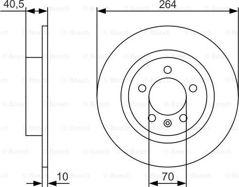 BOSCH 0 986 479 S88 - Гальмівний диск autozip.com.ua